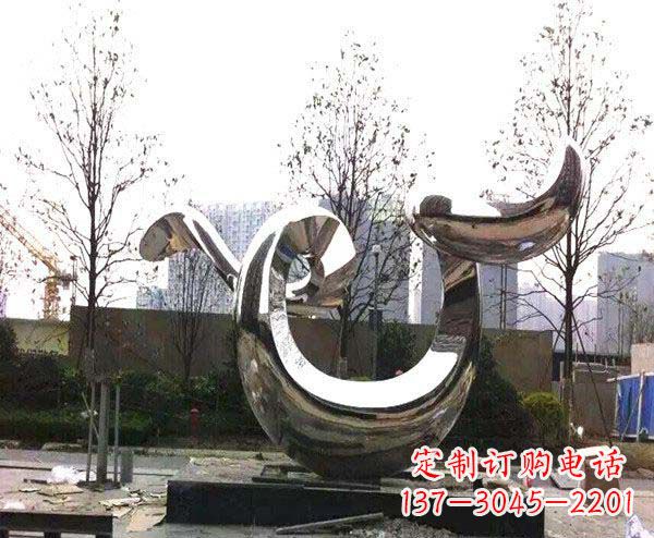 泰州新品发布不锈钢抽象鲸鱼雕塑
