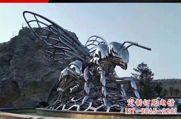 泰州公园不锈钢大型蚂蚁雕塑