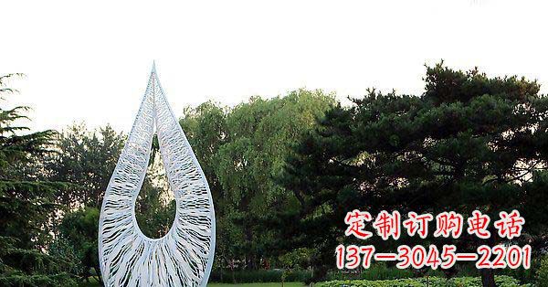 泰州精美水滴不锈钢雕塑
