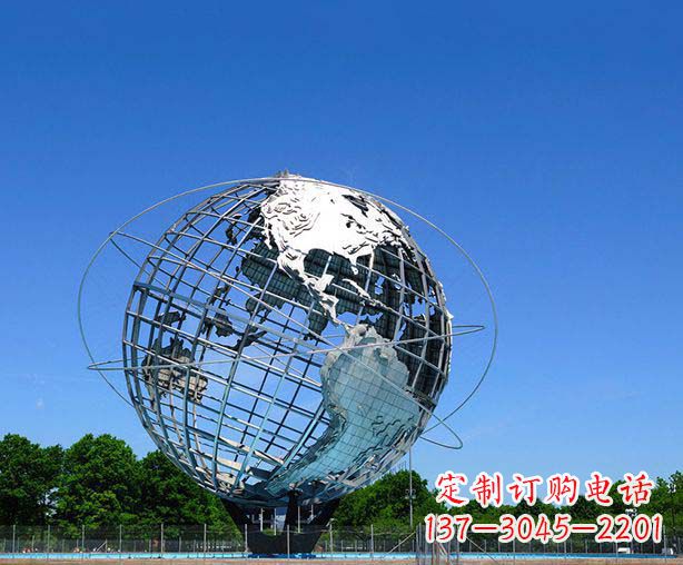泰州不锈钢地球仪摆件雕塑