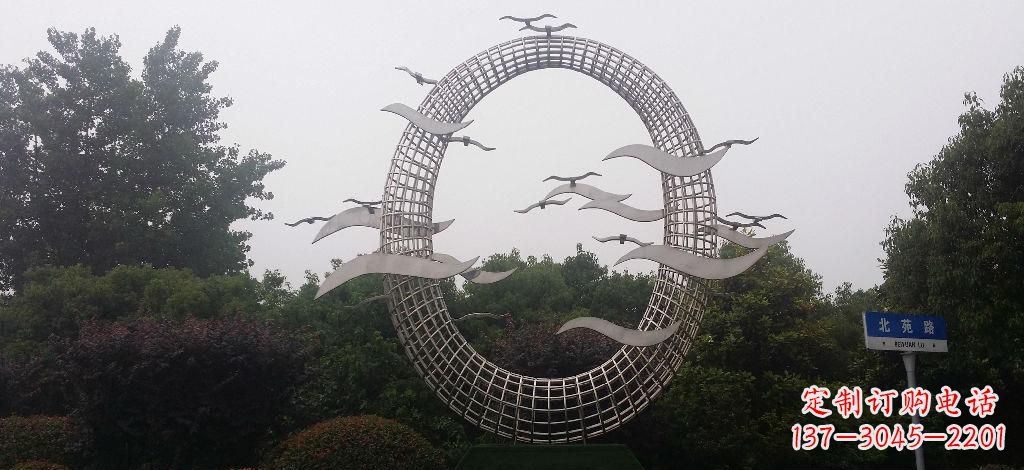 泰州优雅风采,质感之美,赏心悦目的不锈钢海鸥雕塑