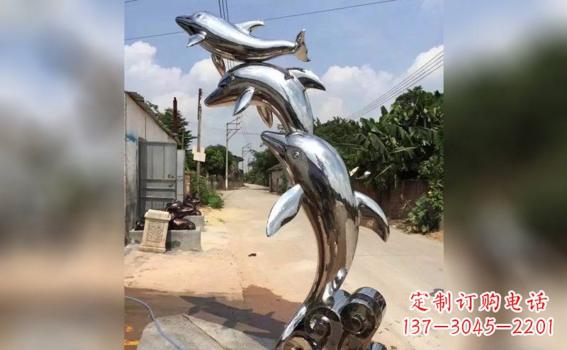 泰州产品名称优雅海豚雕塑