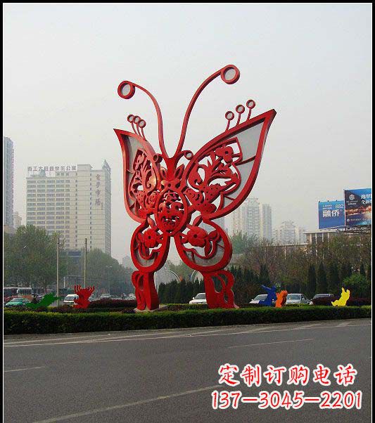泰州大型不锈钢蝴蝶雕塑