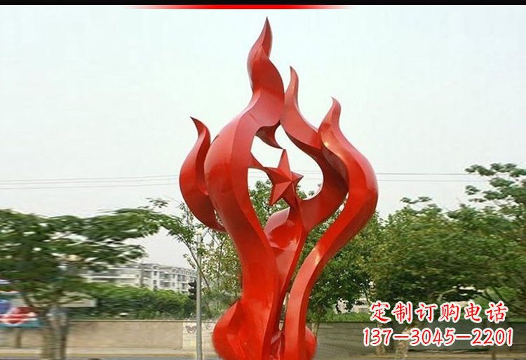 泰州 不锈钢火炬雕塑-美轮美奂