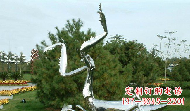 泰州不锈钢螳螂雕塑