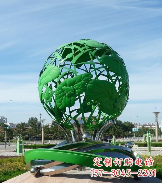 泰州不锈钢镂空荷叶青蛙雕塑