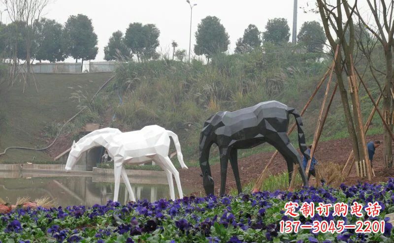 泰州盛世之美,精美不锈钢动物雕塑