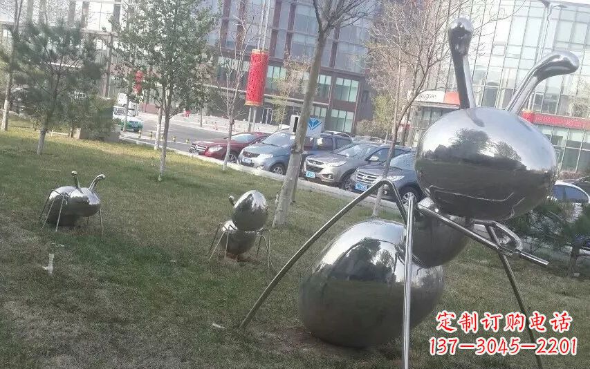 泰州中领雕塑—不锈钢蚂蚁雕塑