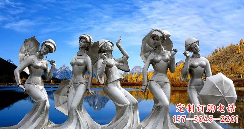 泰州现代少女雕塑