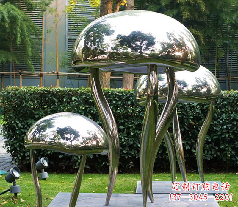 泰州艺术水母不锈钢雕塑