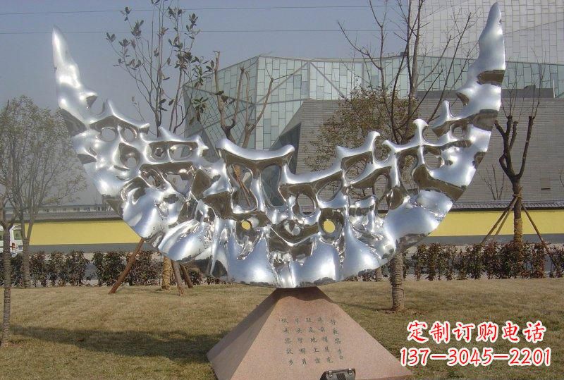 泰州公园不锈钢月亮景观雕塑