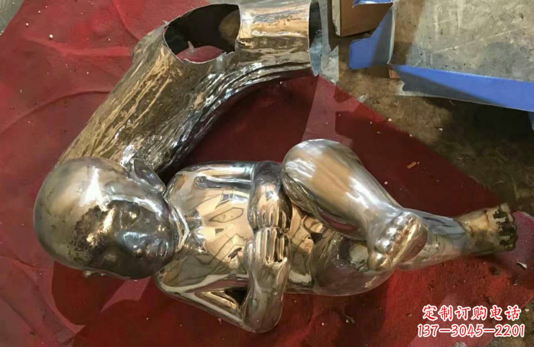 泰州风格时尚可爱的不锈钢儿童雕塑