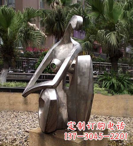 泰州现代艺术风格的不锈钢女人雕塑