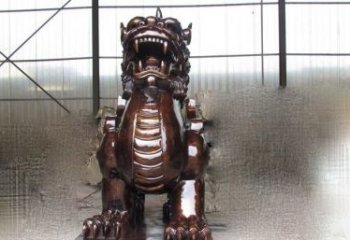 泰州来自古老文化的獬豸铜雕