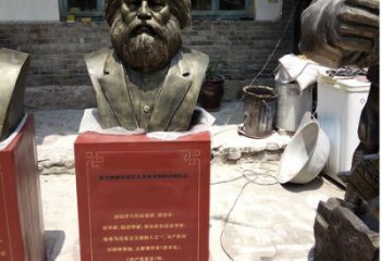 泰州欣赏历史，珍藏马克思头像雕塑