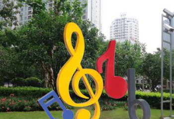 泰州不锈钢音符雕塑-引领您的心情旋律