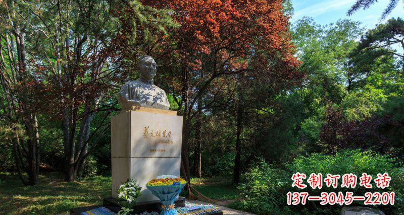 泰州精致无缝蔡元培胸像石雕