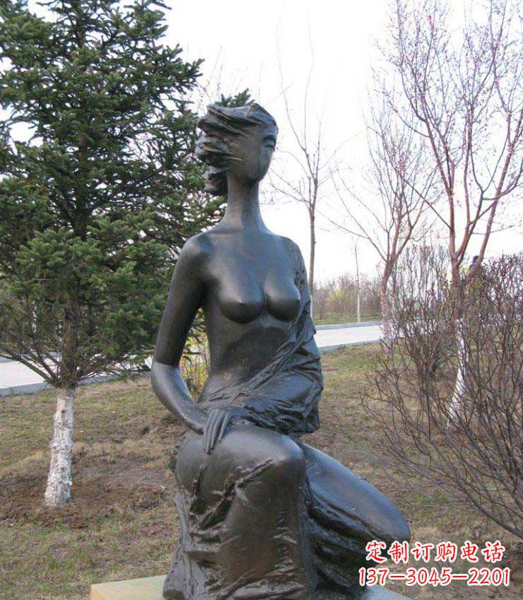 泰州庄重美丽的女人铜雕塑