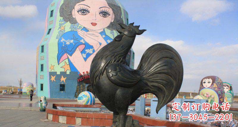 泰州艺术精美的公鸡雕塑