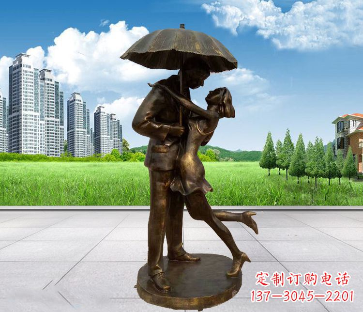 泰州情侣铜雕,浪漫定制