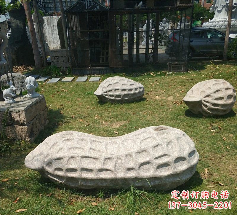 泰州精美大理石花生雕塑