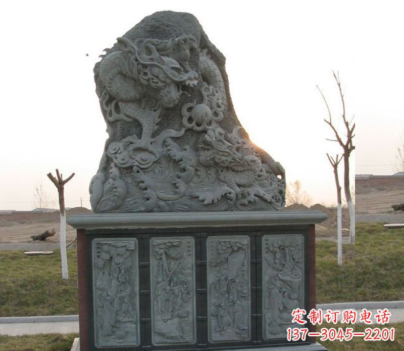 泰州精美的大理石龙雕塑