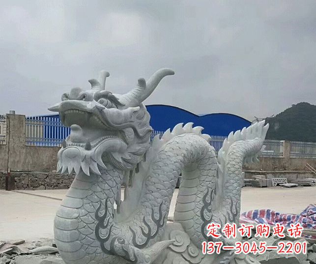 泰州大理石生肖龙景观石雕