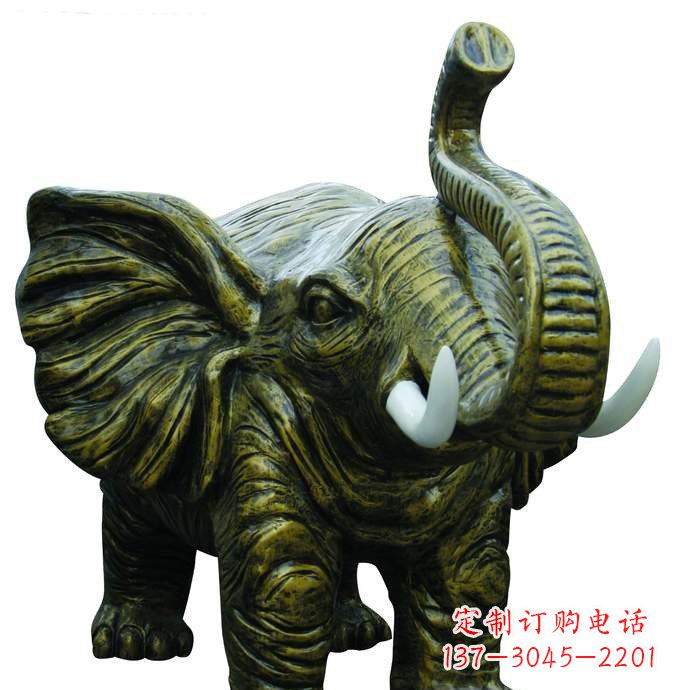 泰州精美的铜大象雕塑
