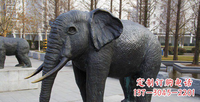 泰州精致精美的大象公园雕塑