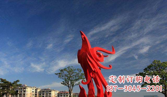 泰州精美不锈钢凤凰雕塑