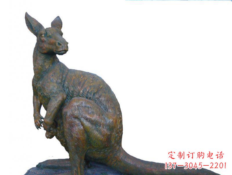 泰州精致工艺铜袋鼠雕塑