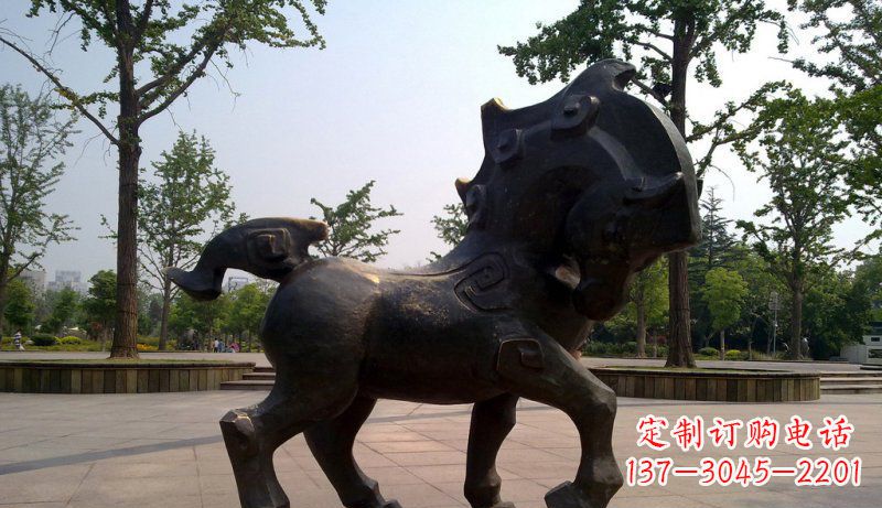 泰州中领雕塑灵动小马铜雕