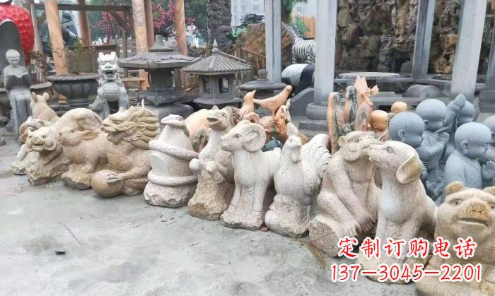 泰州十二生肖动物雕塑