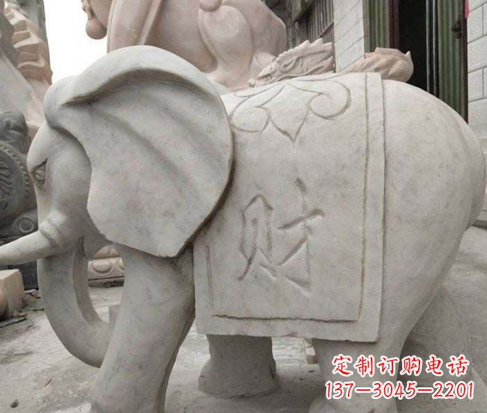 泰州大理石大象雕塑