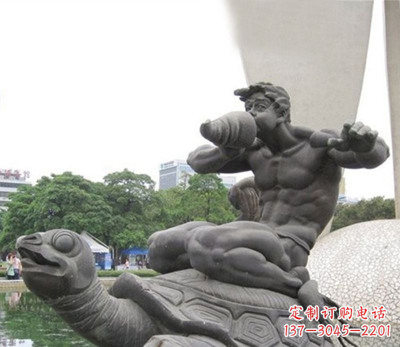 泰州海龟雕塑,漫步沙滩时的自然之美