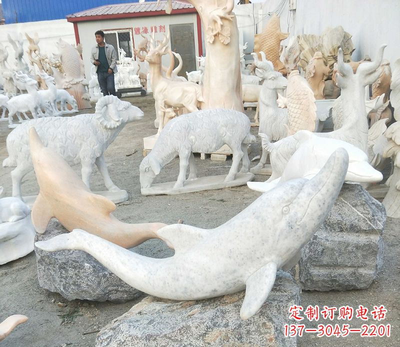 泰州精美海豚雕塑，添点视觉亮点