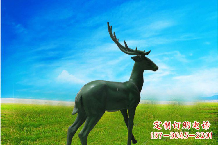 泰州中领雕塑 | 公园动物梅花鹿铜雕