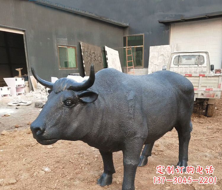 泰州公园动物铜雕牛
