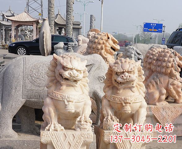 泰州中领雕塑狮子石雕,传承经典,赋予新生