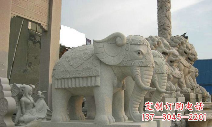 泰州产品名称优雅雕塑大象招财雕塑