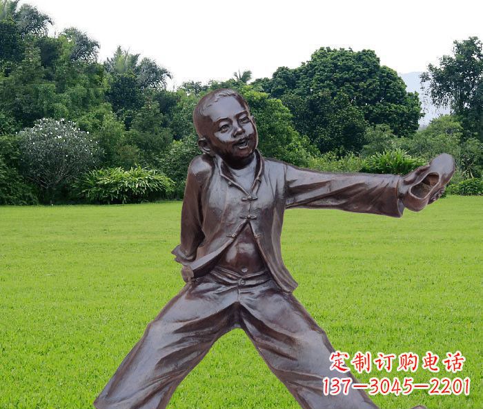 泰州优雅动人的儿童铜雕