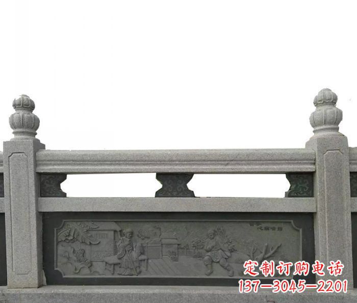 泰州中领雕塑艺术品-公园仿古石雕栏板
