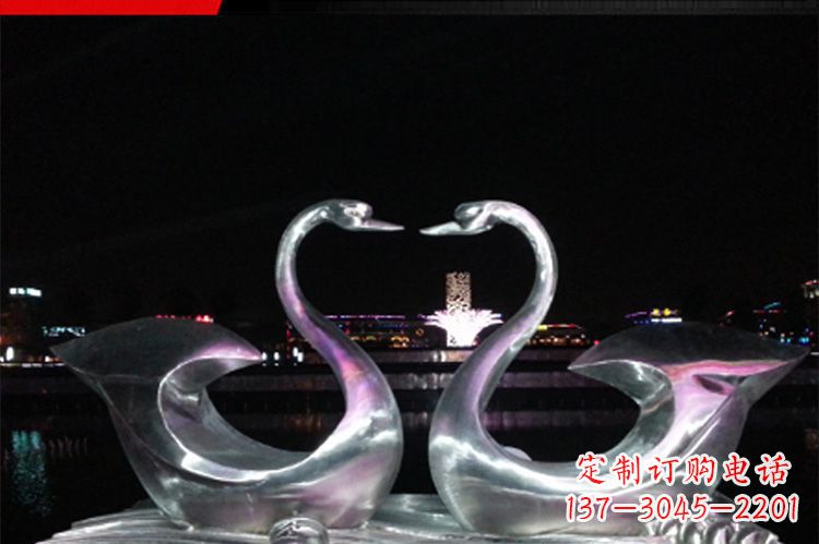 泰州中领雕塑定制不锈钢仙鹤雕塑