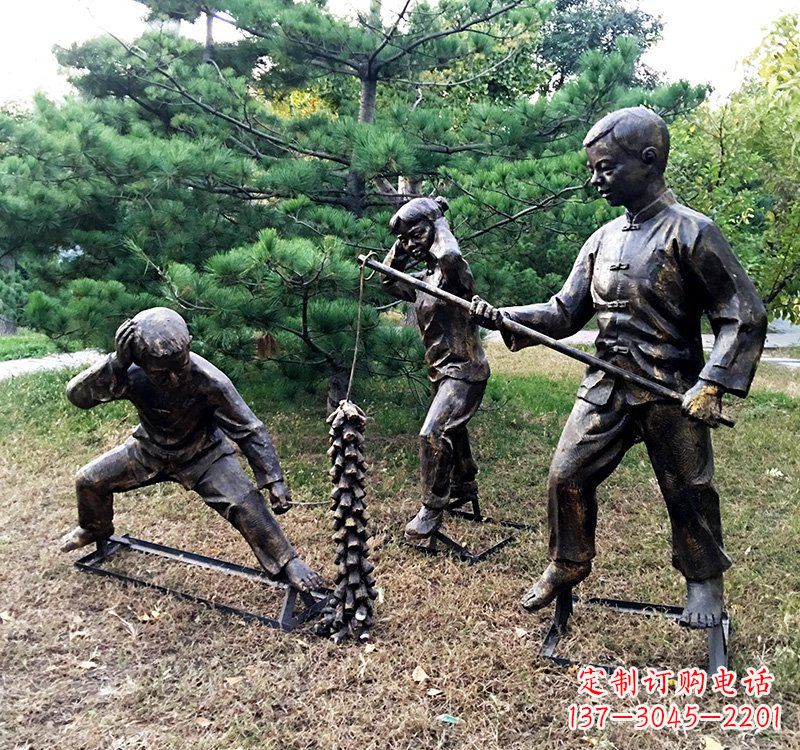 泰州优雅精致的儿童铜雕