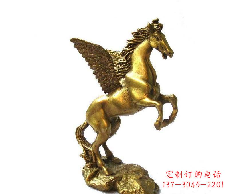 泰州公园飞马动物铜雕
