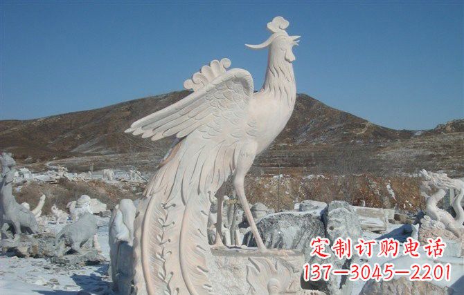 泰州精美大型凤凰石雕