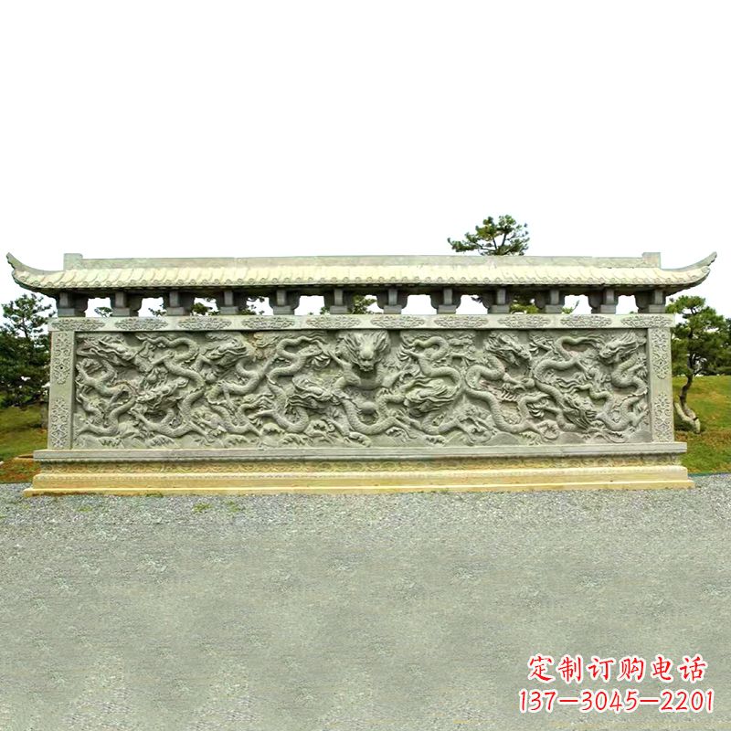 泰州山水玉龙壁雕艺术