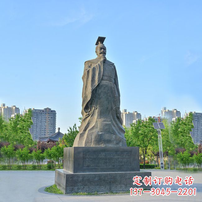 泰州荣耀隋文帝 杨坚青石雕塑