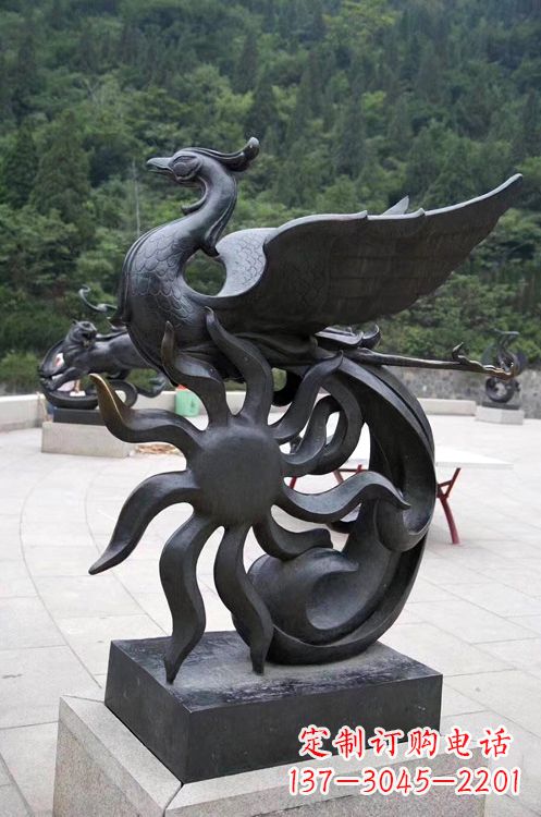 泰州天四灵朱雀神鸟雕塑——象征希望的贵族精神
