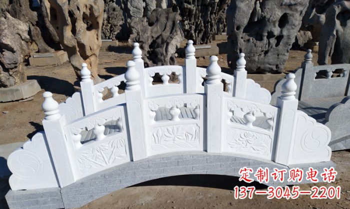 泰州手工雕刻的汉白玉拱桥雕塑